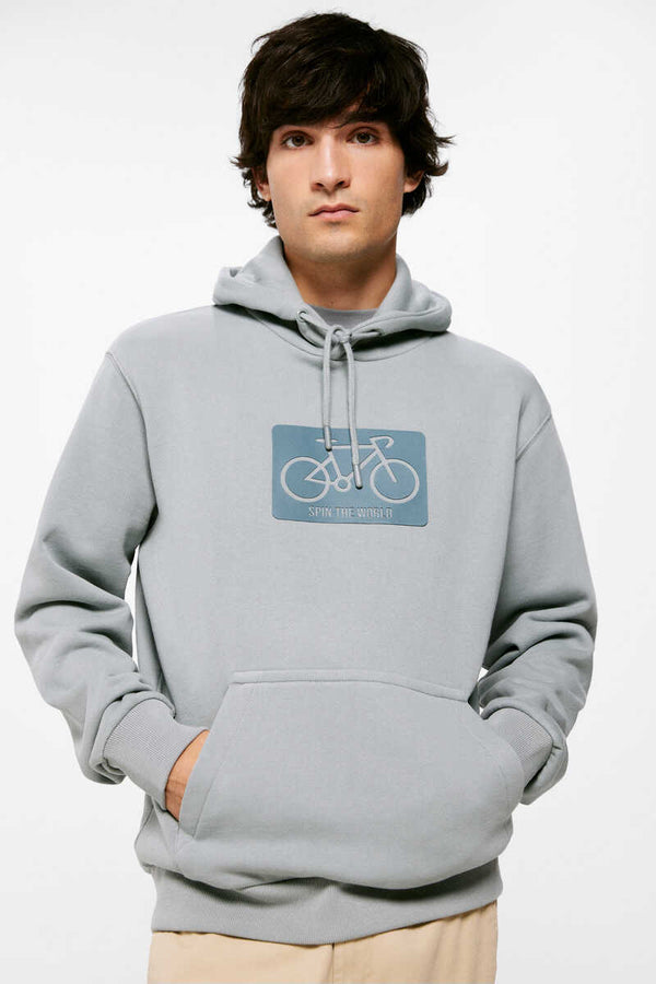 Sprng Fld Spin The World Hoodie - Grey Green
