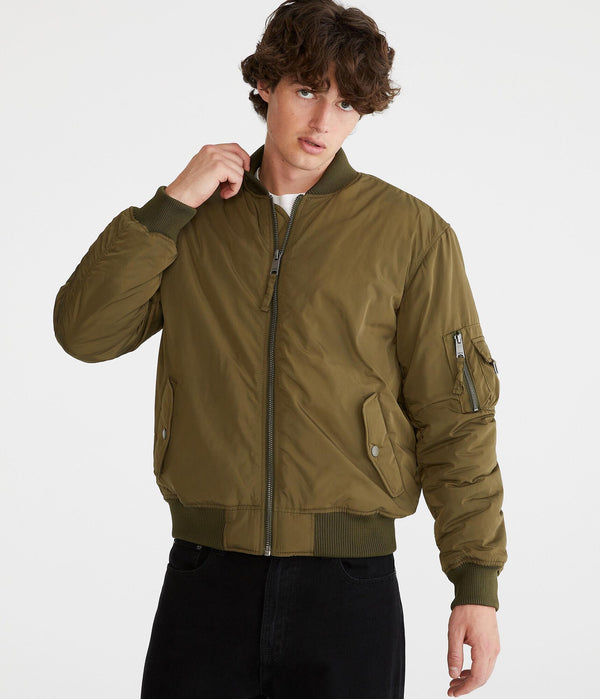 TOPMAN - Bomber Jacket - Brown