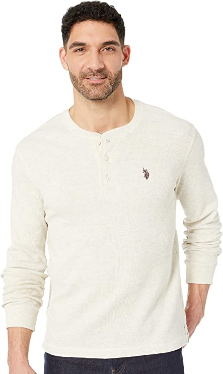 U.S. POLO ASSN. Mens Long Sleeve Thermal Henley