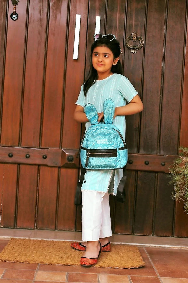 Small Girl Kurta Blue