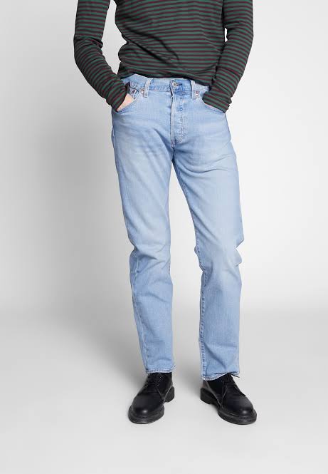 LV SLIM FIT DENIM JEANS PANT - SKY BLUE