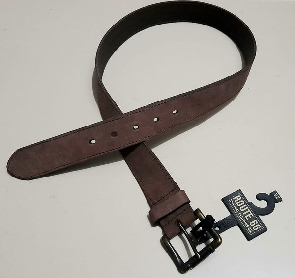 ROUTE 66 LEATHER BELT IMPORTED