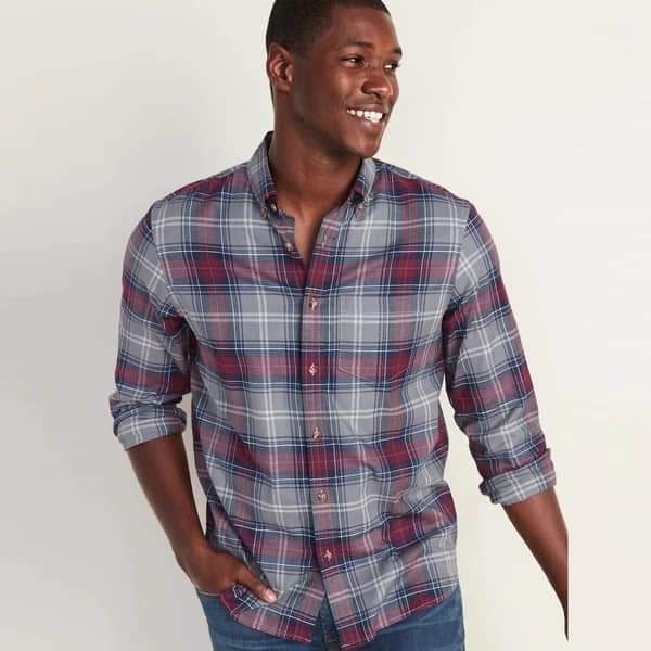 Old Navy Men ‘Purple’ Slim-Fit Built-In Flex Everyday Shirt